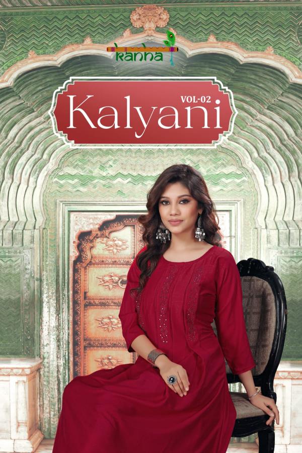 Kanha Kalyani 2 Ethnic Wear Fancy Anarkali Kurti Collection